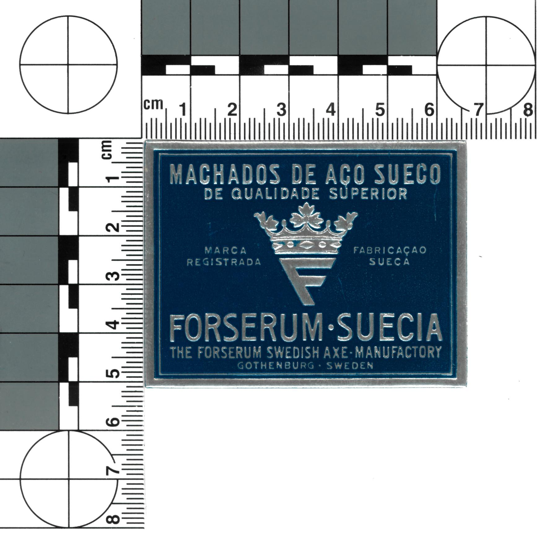 Forserum - Spansk etikett, rektangulär