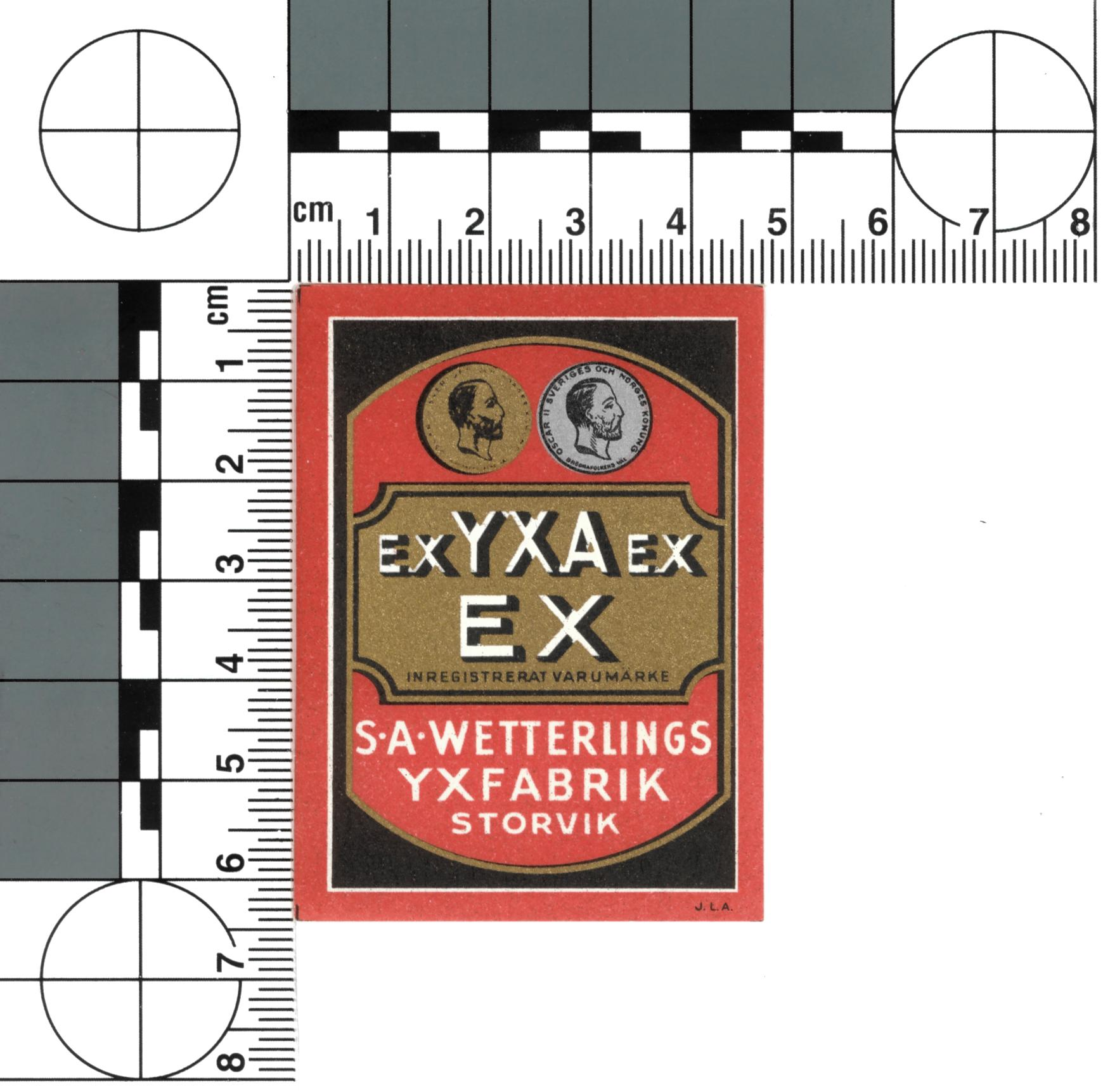 Wetterlings EX-etikett